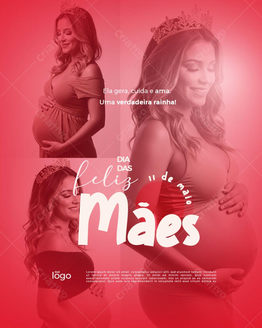 Flyer Dia das Mães PSD Editável