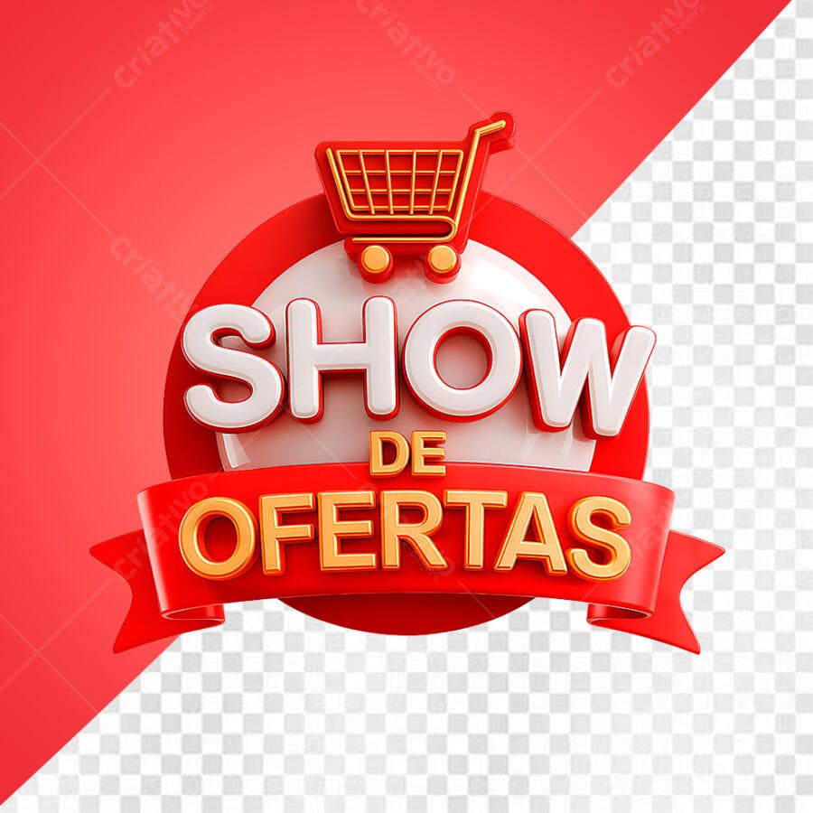 Banner Show de Ofertas PNG com fundo transparente