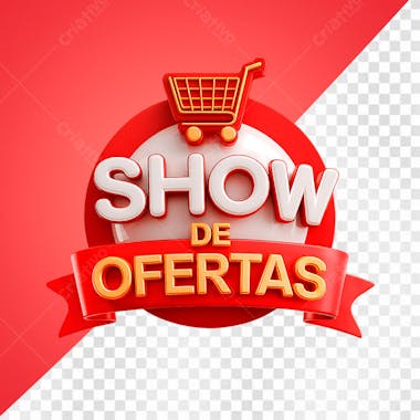 Selo 3D Show de Ofertas