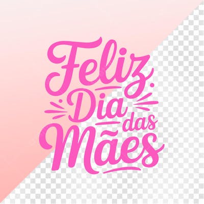 Título Feliz dia das Mães Png Transparente 