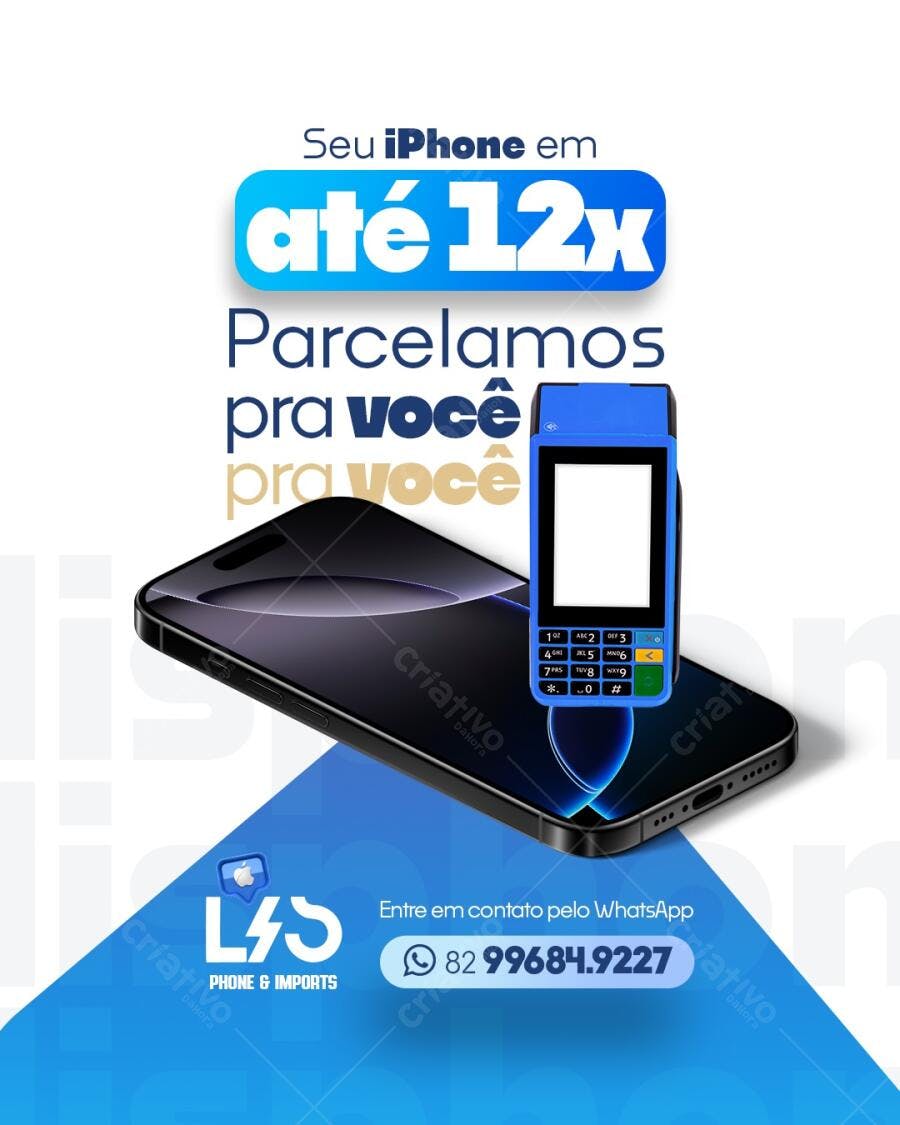 Banner Promoção iPhone 12x PSD Editável
