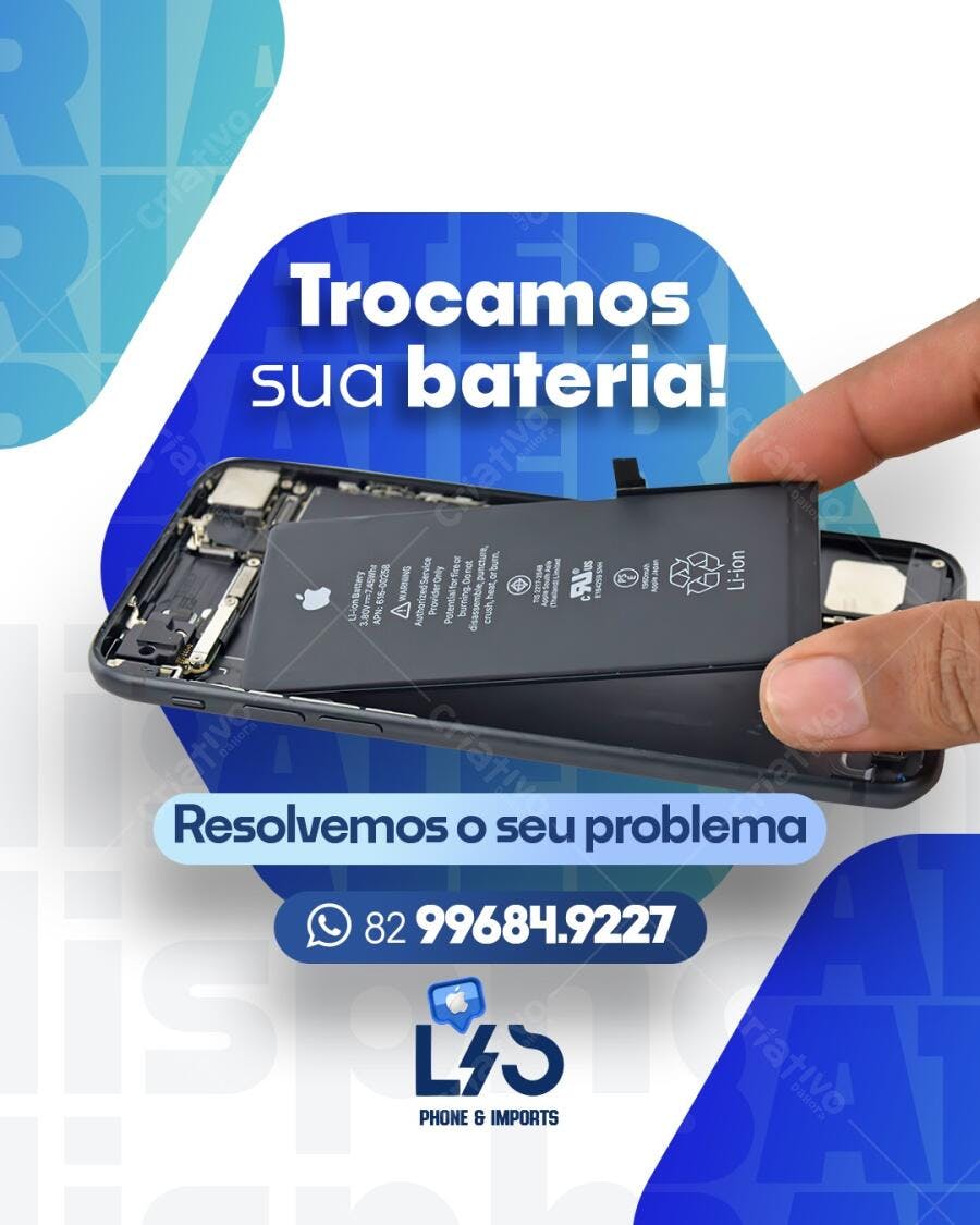 Post de Redes Sociais para Conserto de Celular PSD Editável