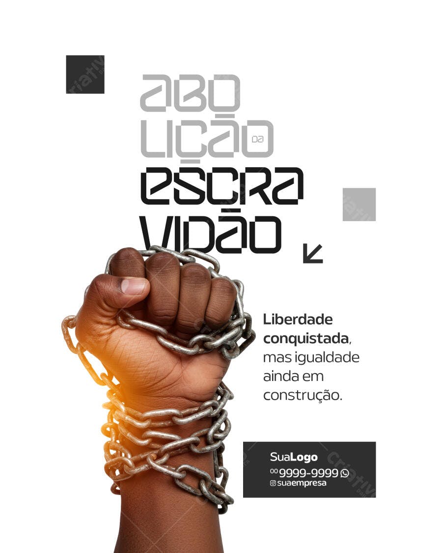 Poster Dia da Consciência Negra PSD Editável