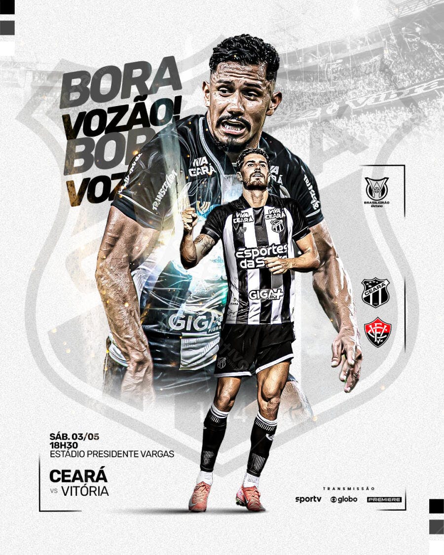 Flyer Jogo Ceará x Vitória PSD Editável