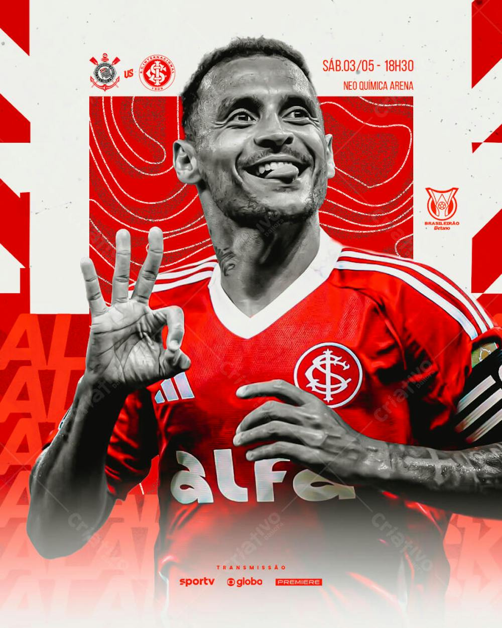FLYER INTERNACIONAL VS CORINTHIANS 