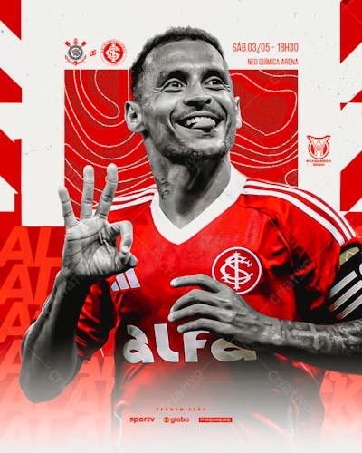 FLYER INTERNACIONAL VS CORINTHIANS 