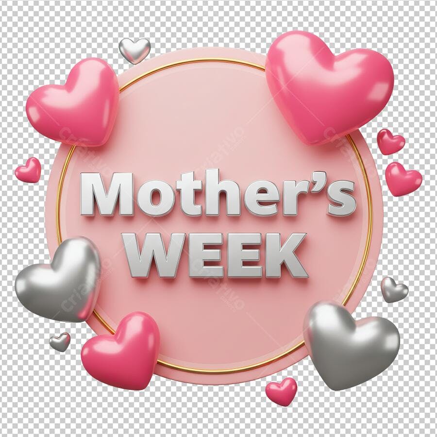 Banner Dia das Mães PNG com fundo transparente