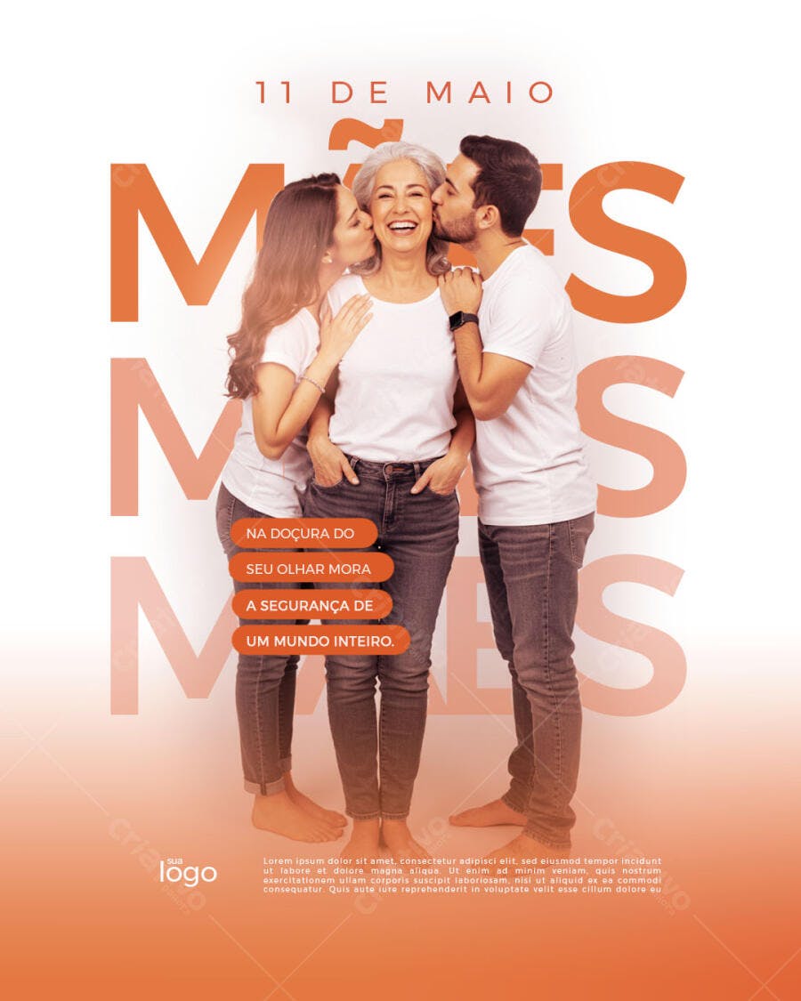 Flyer Dia das Mães 11 de Maio PSD Editável