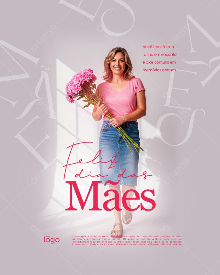 Flyer Dia das Mães PSD Editável