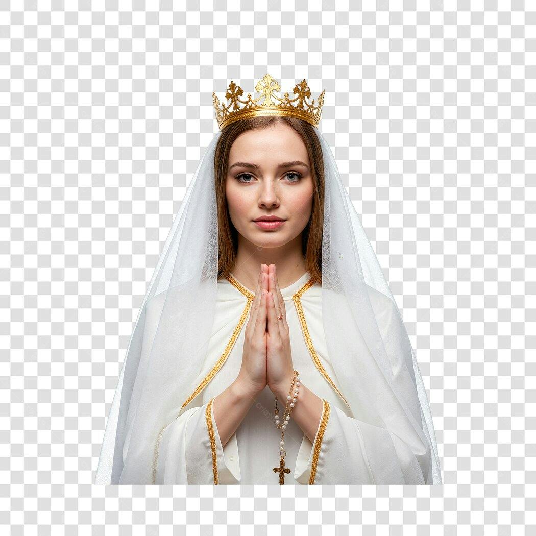 Imagem PNG Virgem Maria com fundo transparente