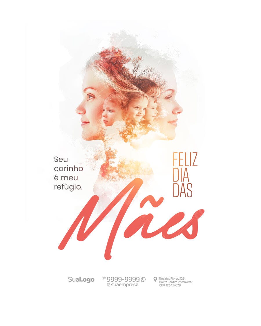 Flyer Dia das Mães PSD Editável
