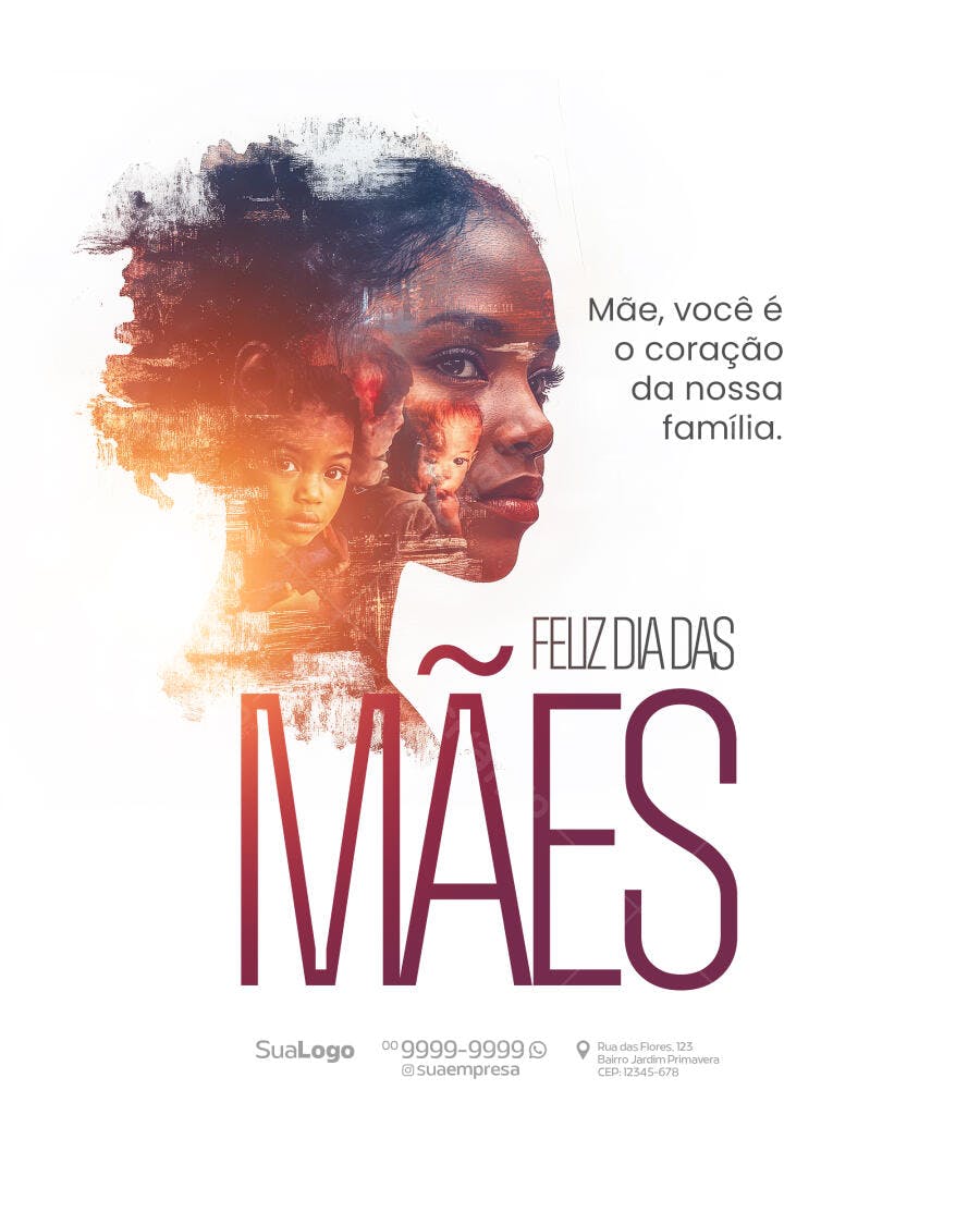 Postagem Dia das Mães PSD Editável