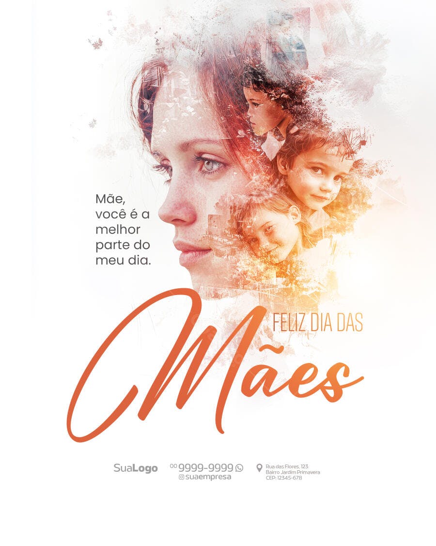 Flyer Dia das Mães PSD Editável