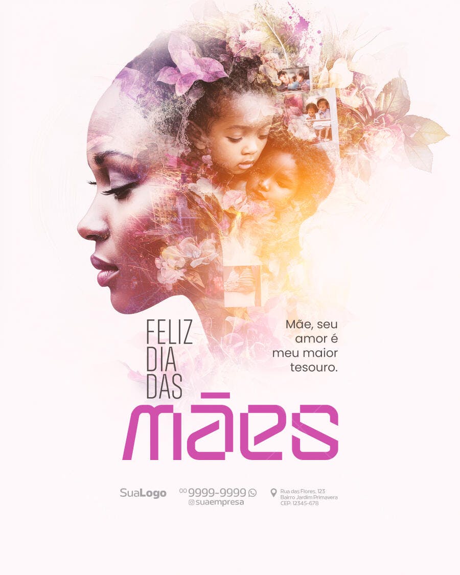 Flyer Dia das Mães PSD Editável