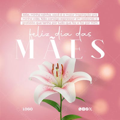 Dia das Mães Com Lírio