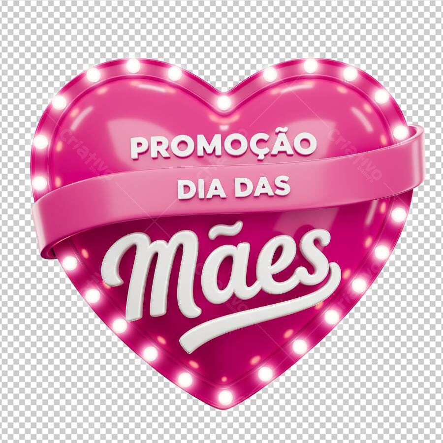 Banner Dia das Mães PNG com fundo transparente