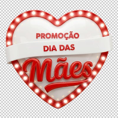 Selo Coração Vintage para Dia das Mães