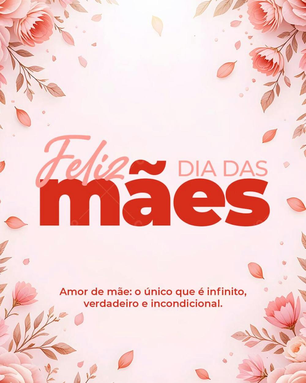 Flyer PSD dia das mães Feed