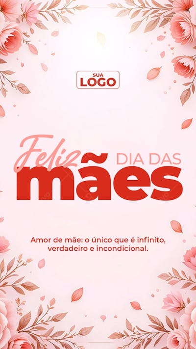 Dia das mães Flyer PSD Stories