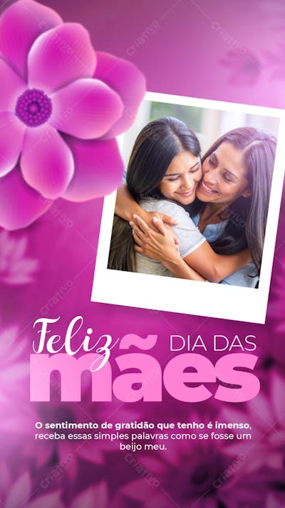 Feliz Dia das Mães Social Media PSD Editável