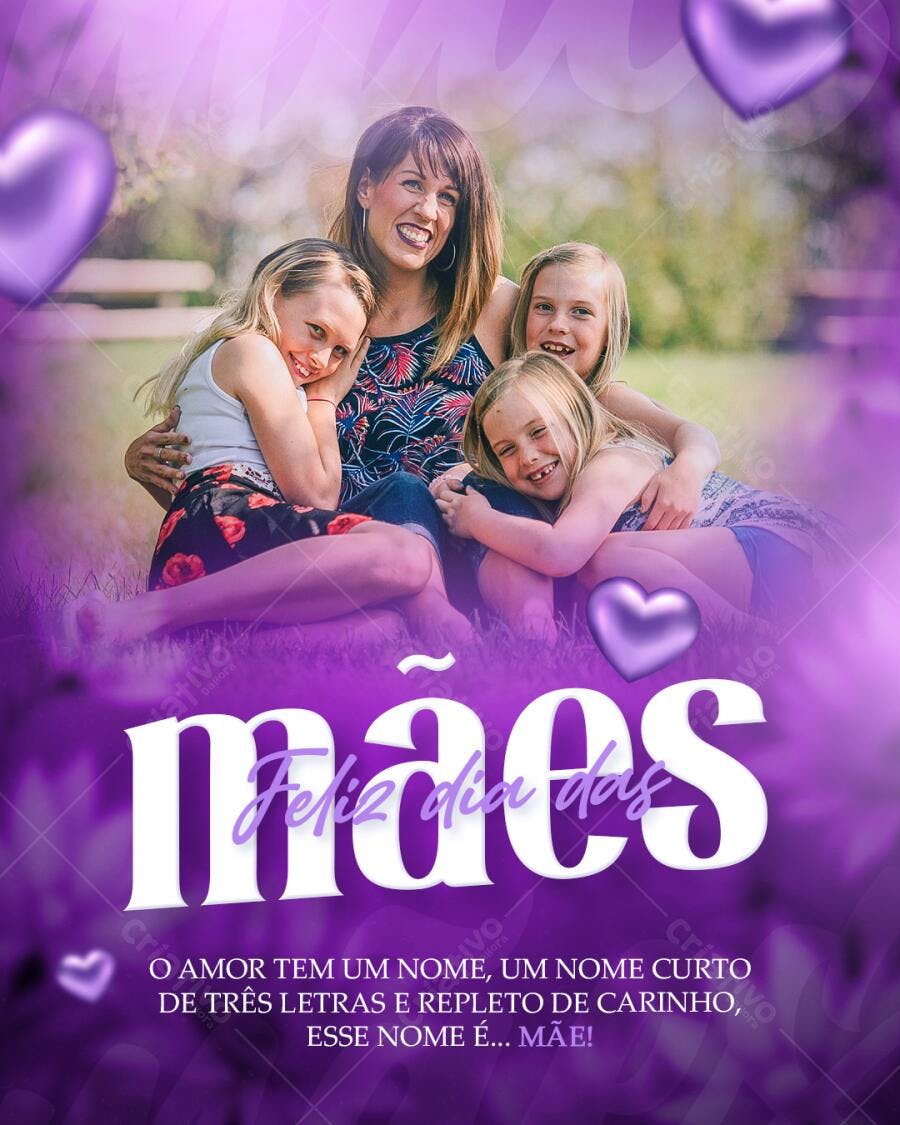 Postagem Dia das Mães PSD Editável