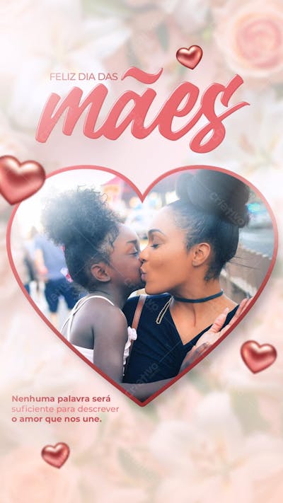 Feliz Dia das Mães Social Media Flyer PSD Feed 