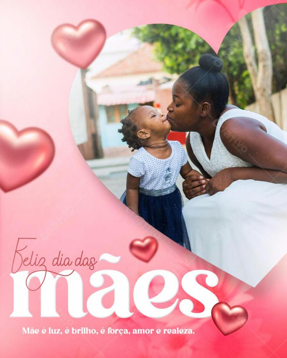 Arte Feliz Dia das Mães Social Media Flyer PSD Feed 