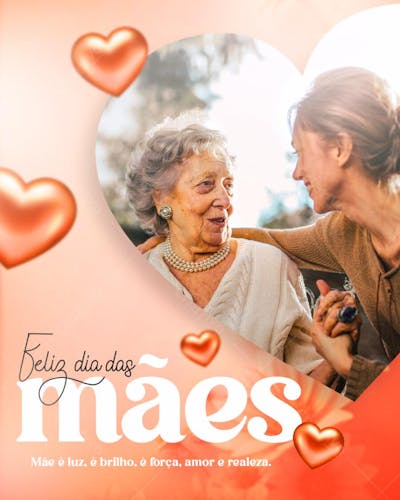 Dia Das Mães Social Media Flyer PSD Feed