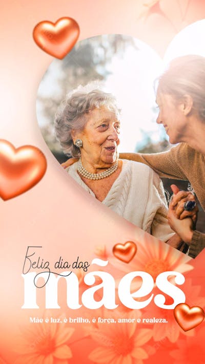 Dia Das Mães Social Media Flyer PSD Stories
