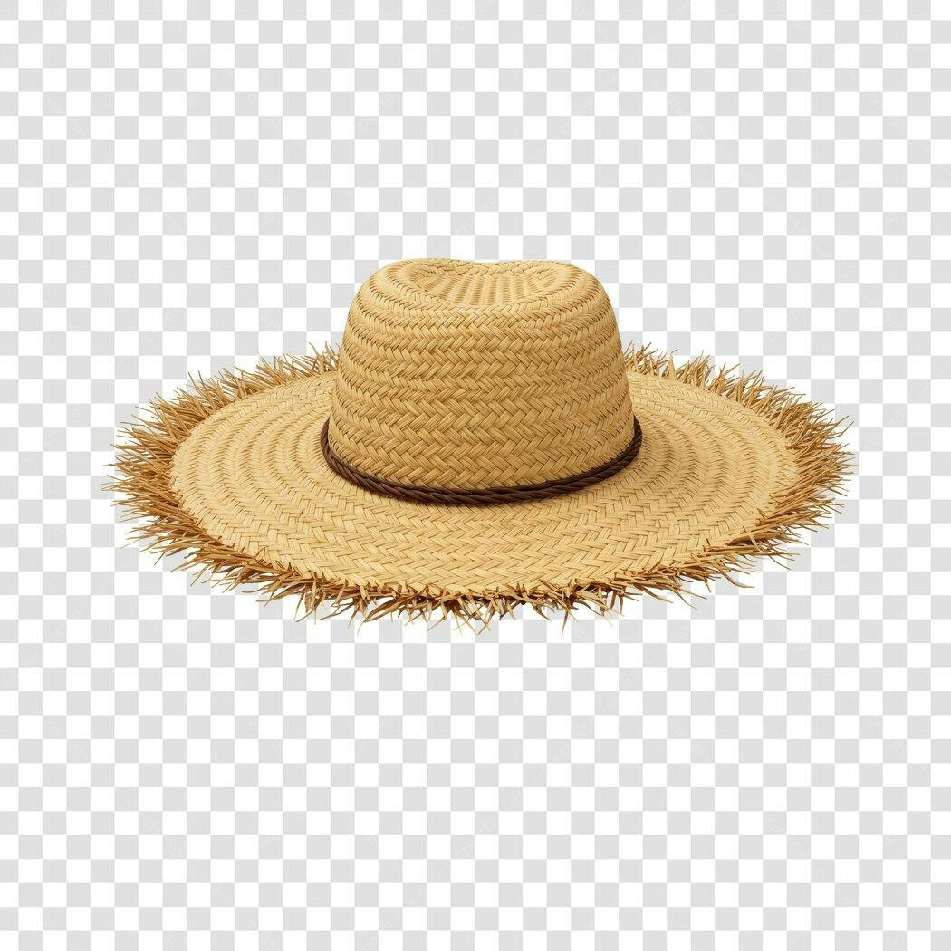 Chapéu de Palha PNG com fundo transparente