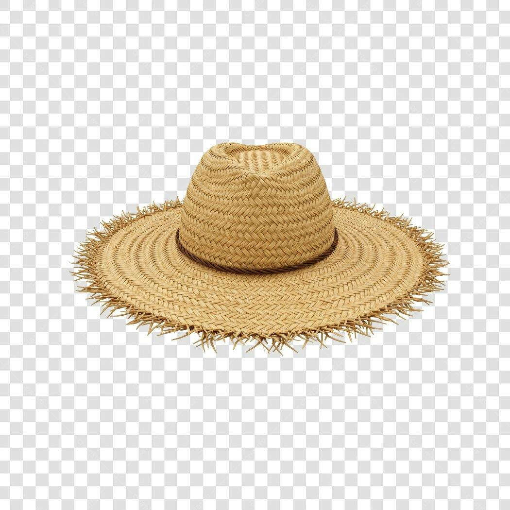 Chapéu de Palha PNG com fundo transparente