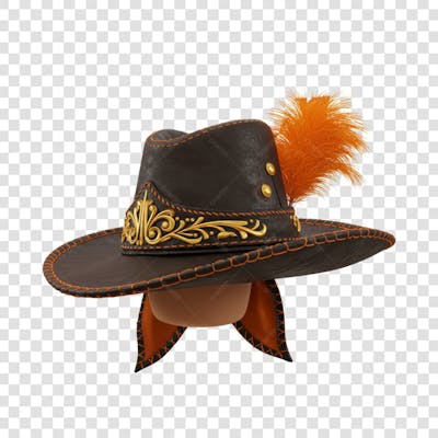CHAPÉU DE COURO SERTANEJO COMPOSIÇÃO PNG (34)