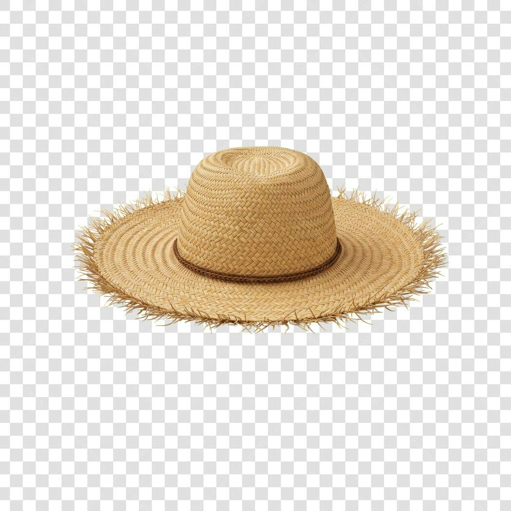 Chapéu de Palha PNG com fundo transparente
