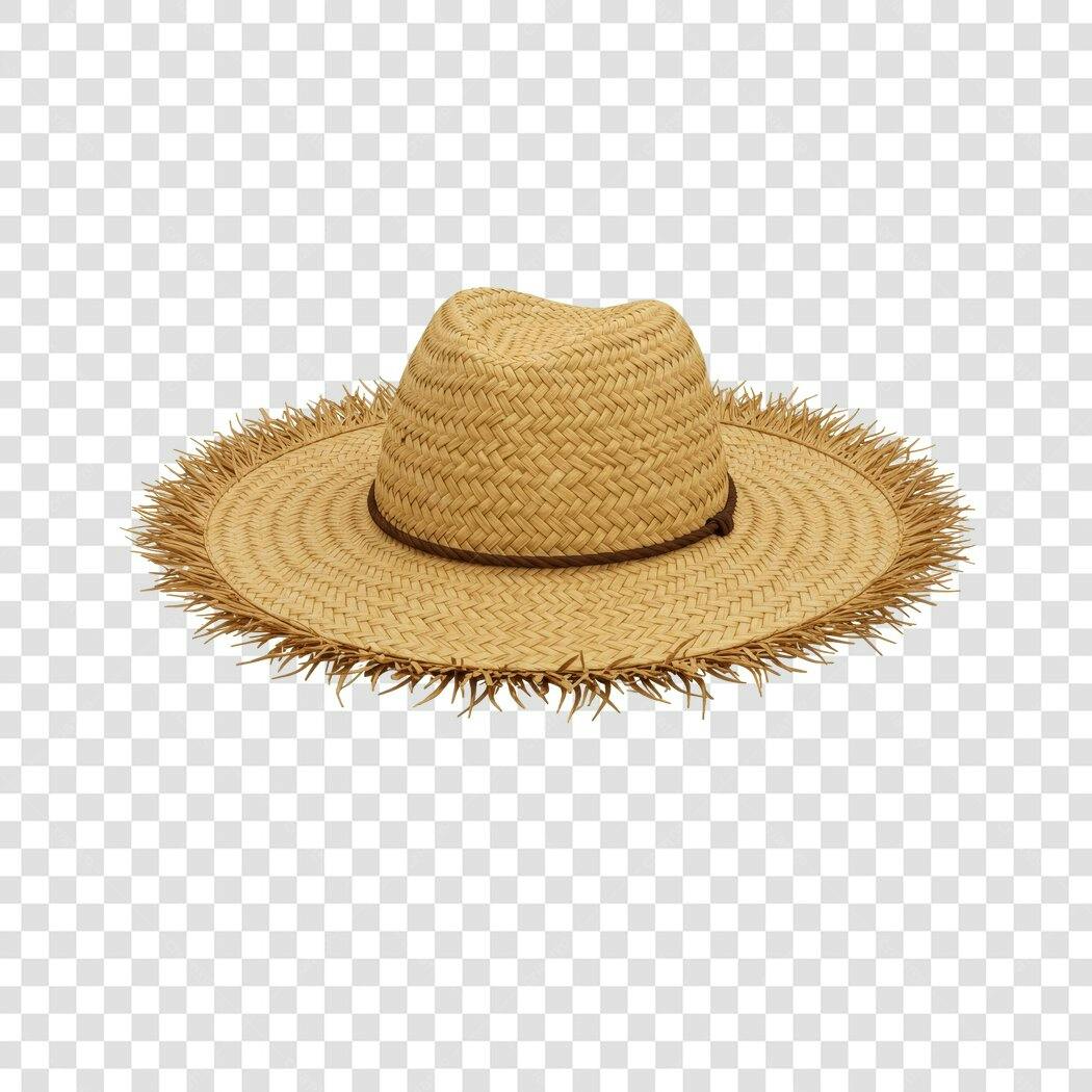Chapéu de Palha PNG com fundo transparente