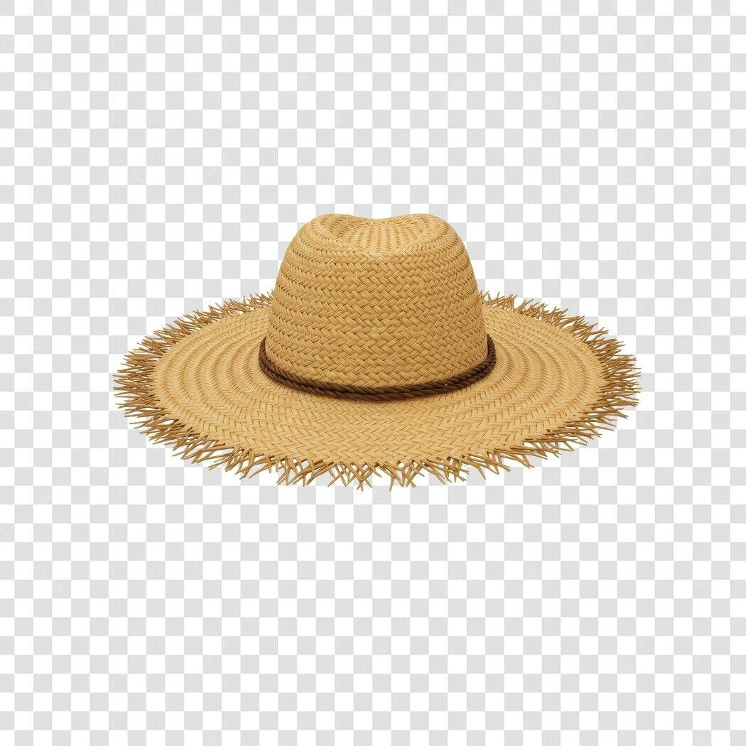 Chapéu de Palha PNG com fundo transparente