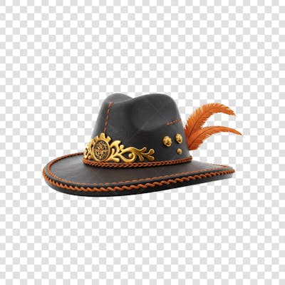 CHAPÉU DE COURO SERTANEJO COMPOSIÇÃO PNG (14)