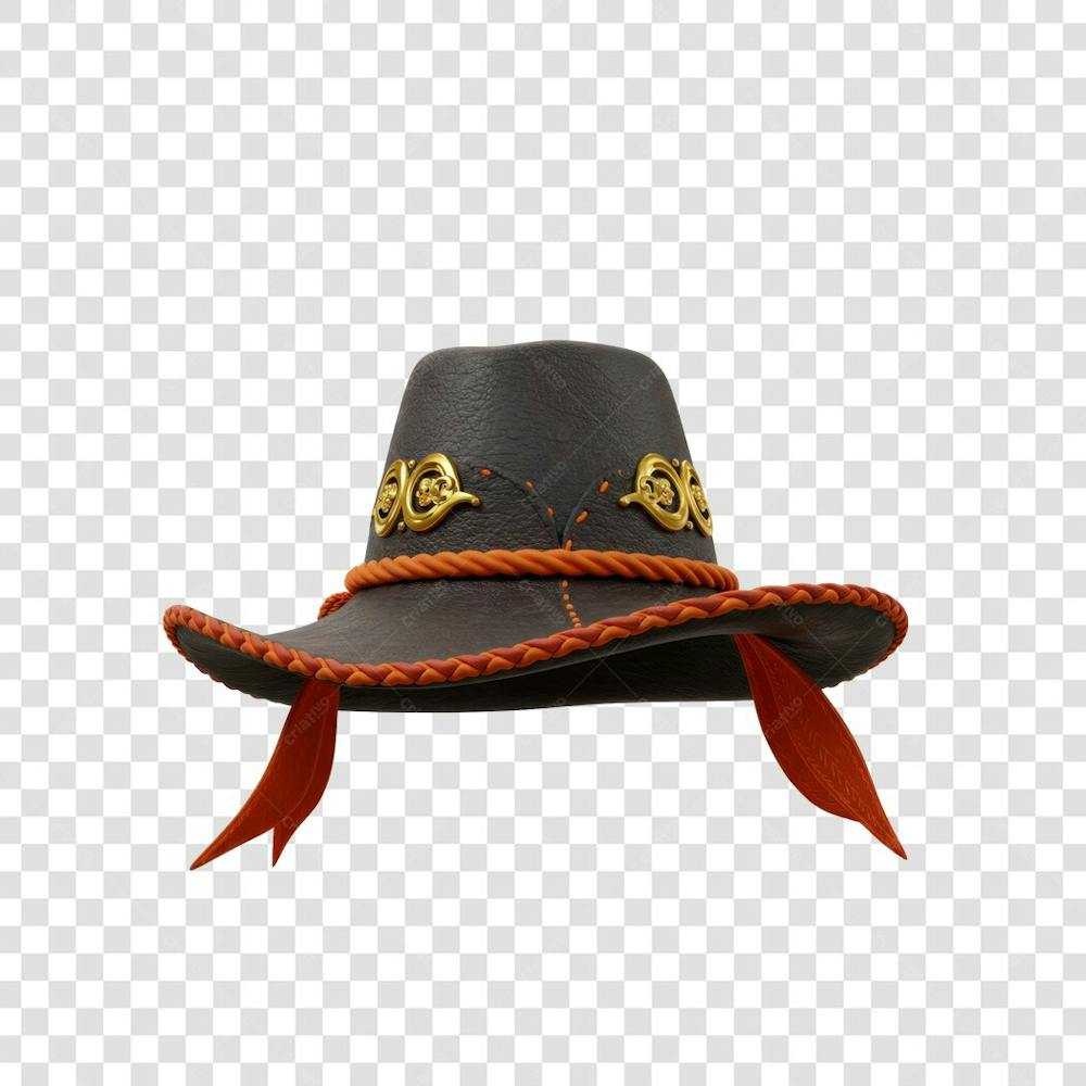 CHAPÉU DE COURO SERTANEJO COMPOSIÇÃO PNG (7)