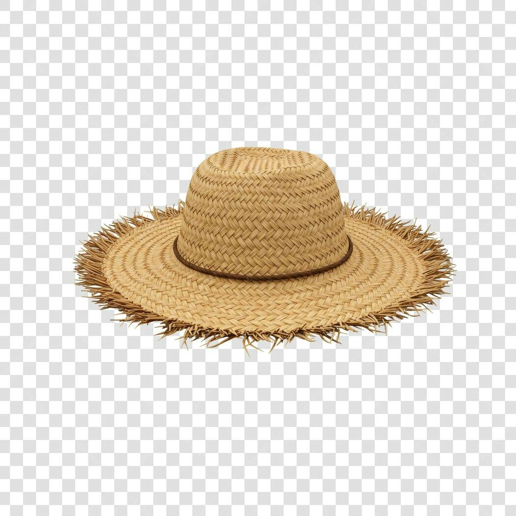 Chapéu de Palha PNG com fundo transparente