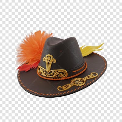 CHAPÉU DE COURO SERTANEJO COMPOSIÇÃO PNG (33)