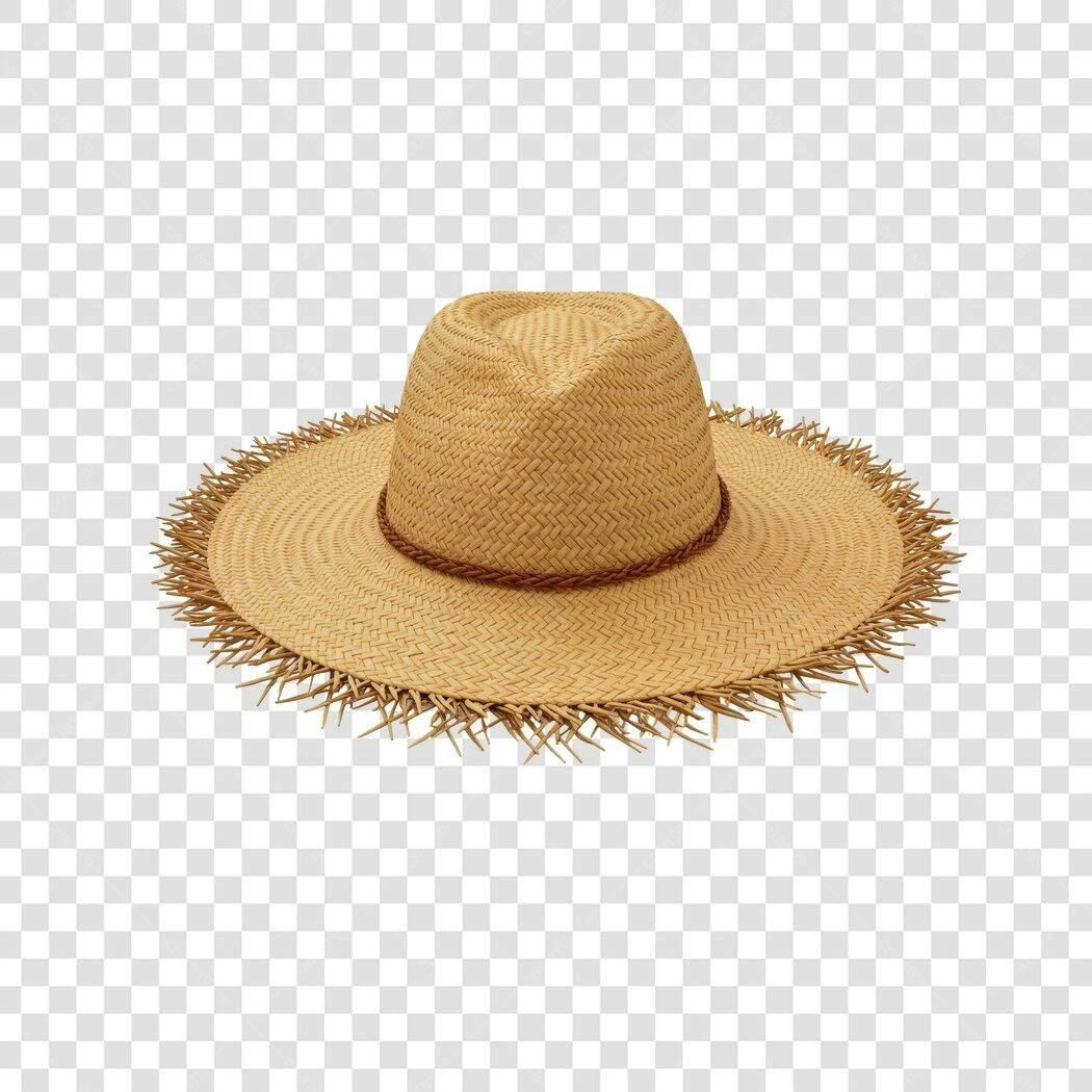 Chapéu de Palha PNG com fundo transparente