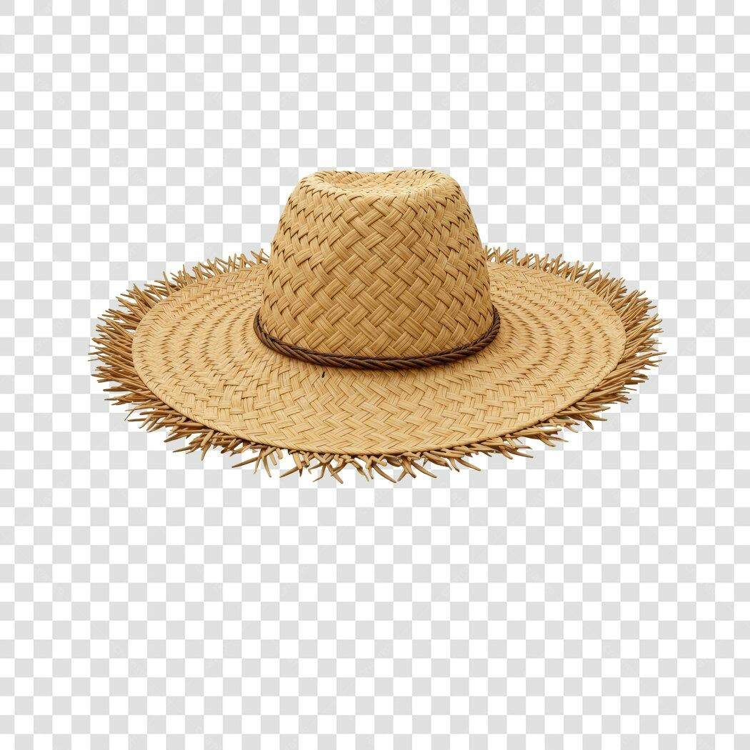 Chapéu de Palha PNG com fundo transparente