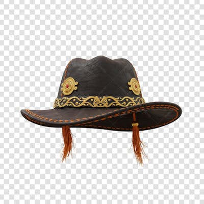 CHAPÉU DE COURO SERTANEJO COMPOSIÇÃO PNG (40)