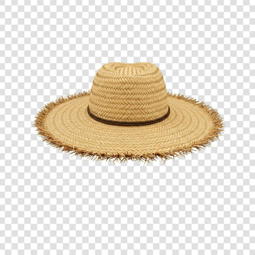 Chapéu de Palha PNG com fundo transparente