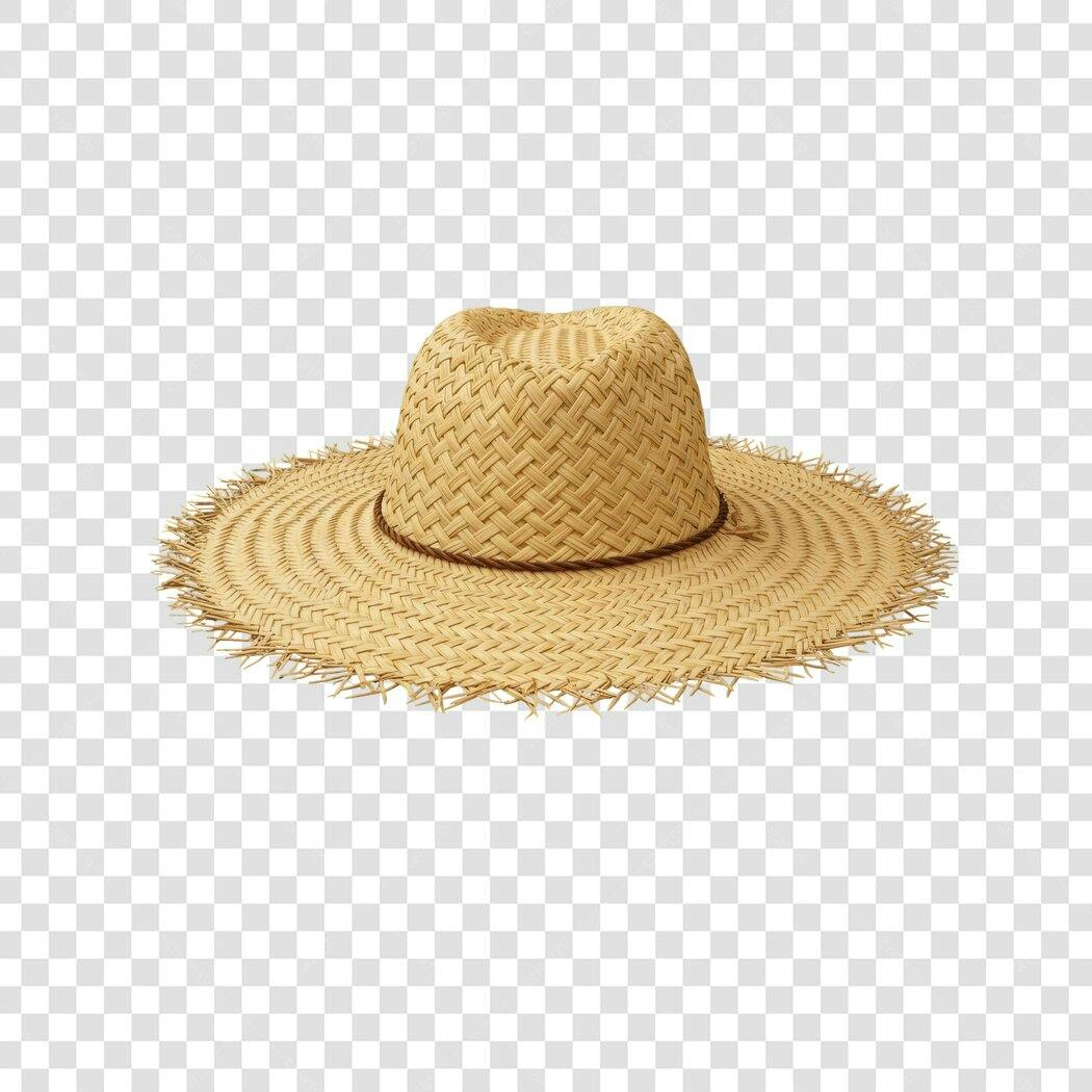 Chapéu de Palha PNG com fundo transparente