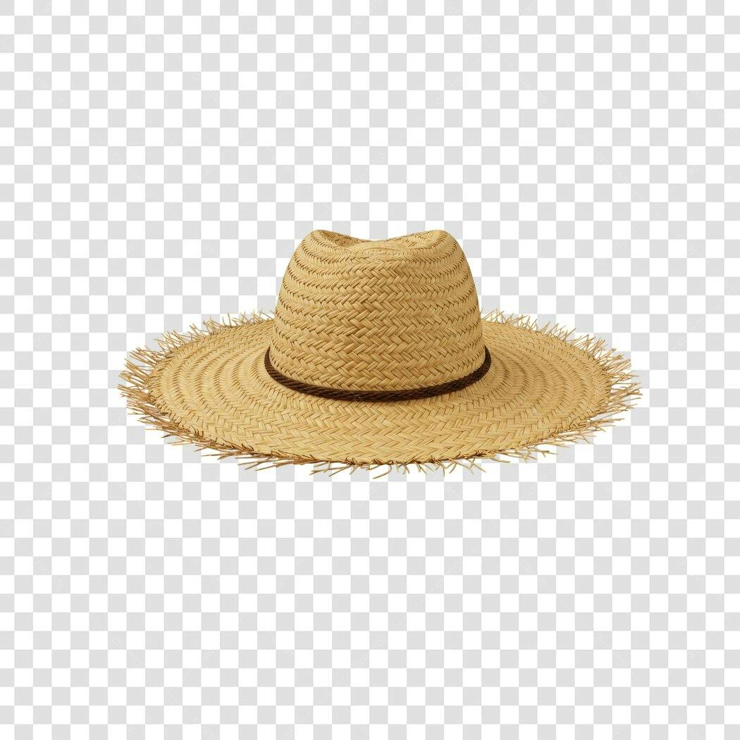 Chapéu de Palha PNG com fundo transparente