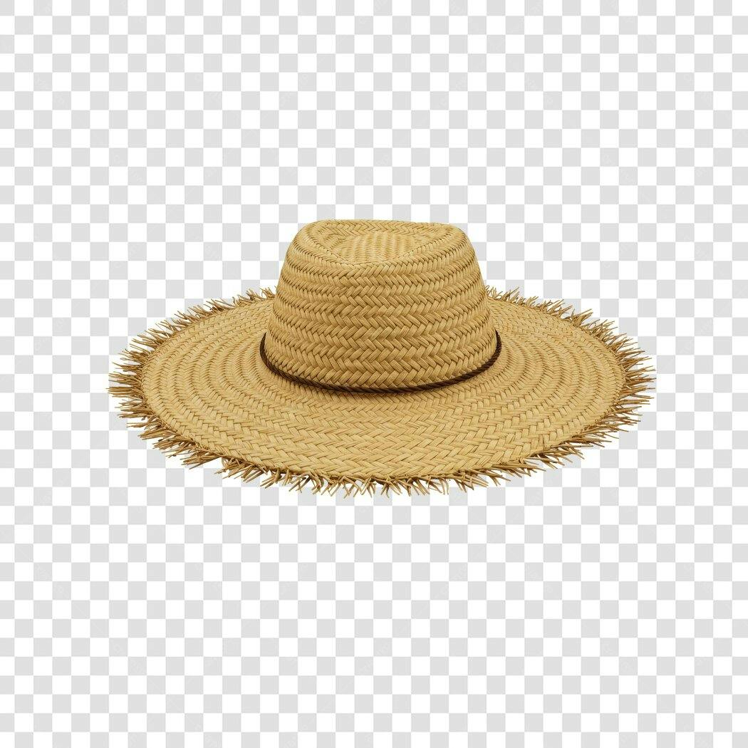 Chapéu de Palha PNG com fundo transparente