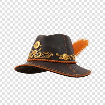 CHAPÉU DE COURO SERTANEJO COMPOSIÇÃO PNG (15)