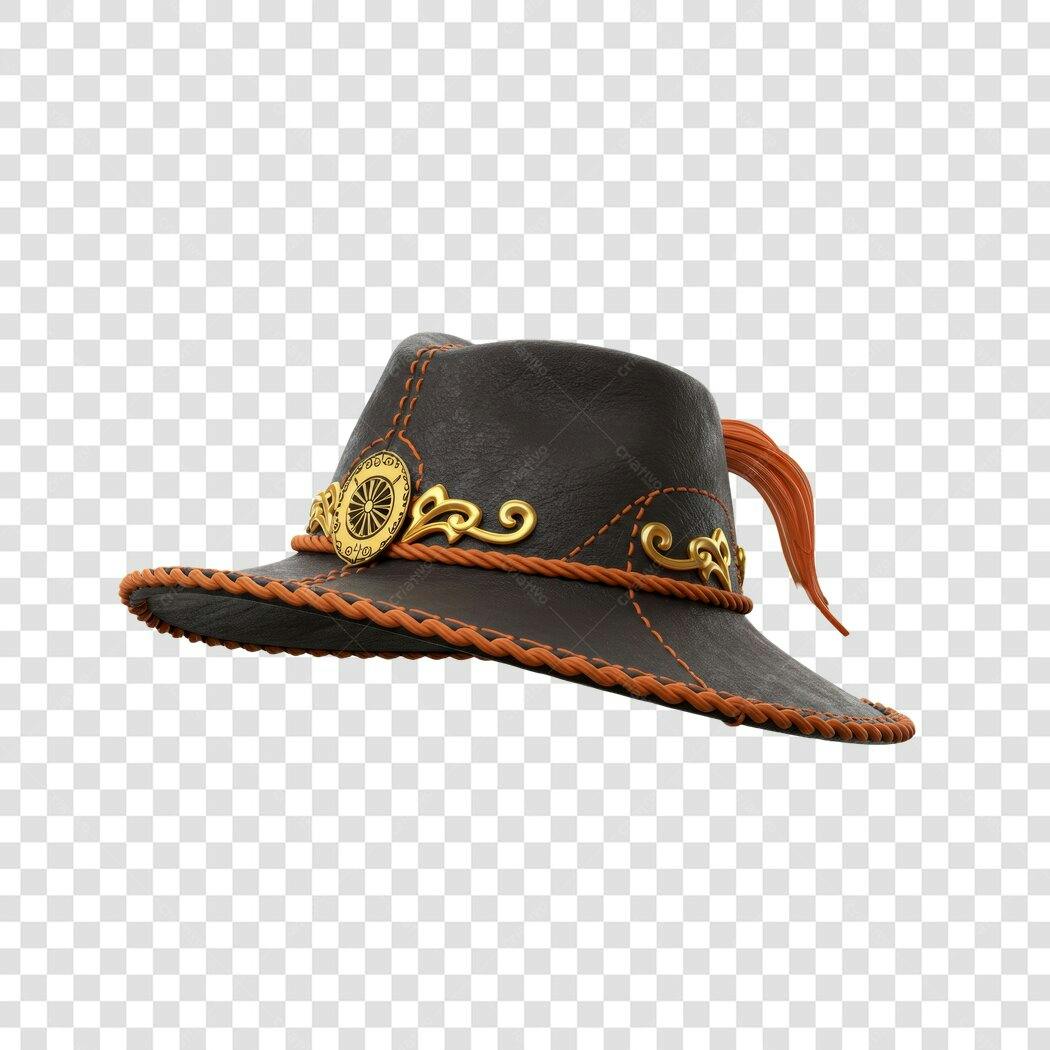 Mockup Chapéu pirata PNG com fundo transparente