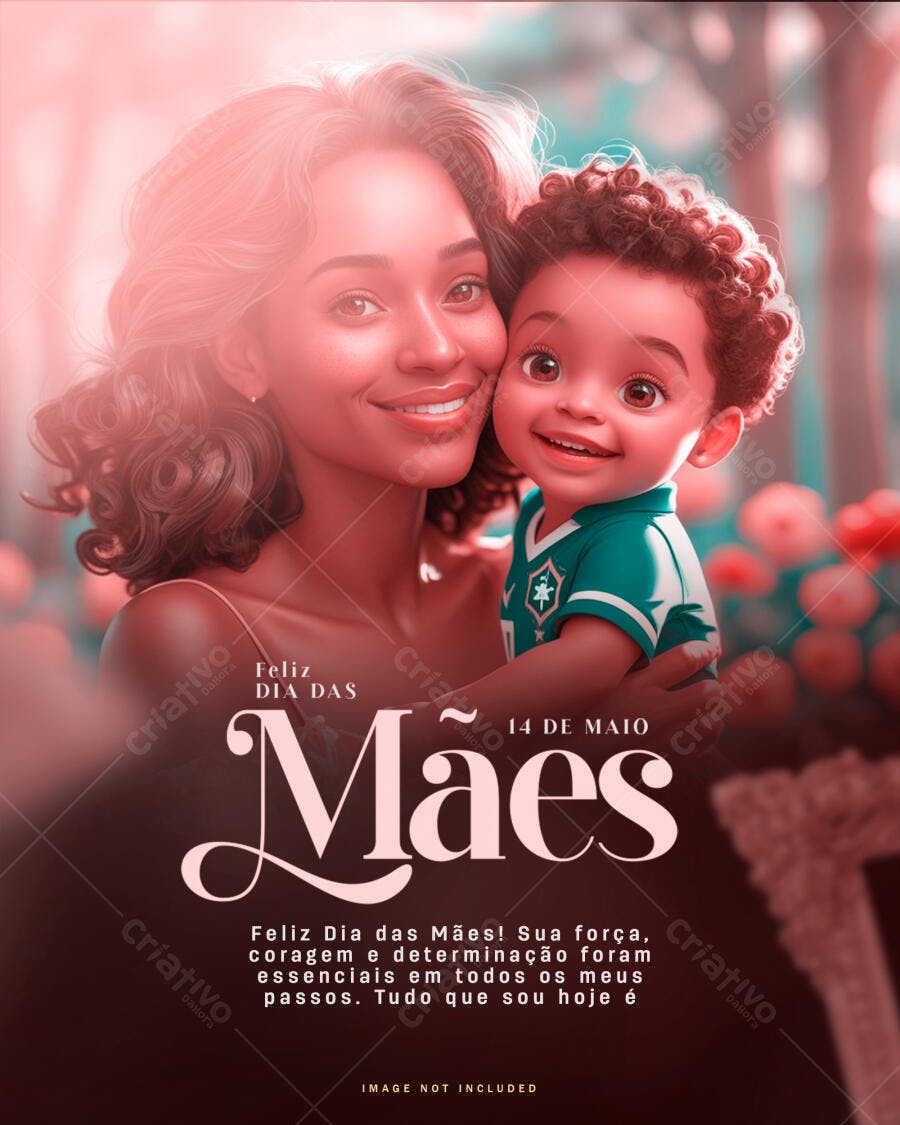 Post para o Dia das Mães PSD Editável