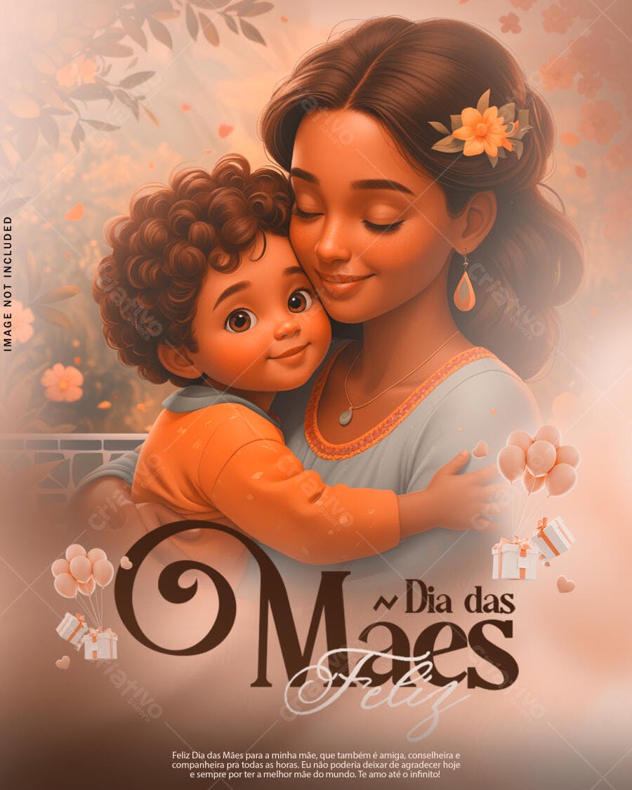 Arte Dia das Mães PSD Editável